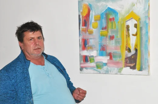 Thomas Plecher stellt im Johann-Hinrich-Wichern-Haus aus (Foto: Scheiner/Diakonie)